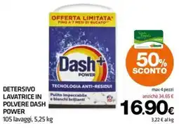 Superconti Detersivo lavatrice in polvere Dash Power offerta