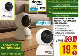 La Prealpina WIFI SMART CAMERA MOTION PLUS FULLHD 3MP BEGHELLI offerta