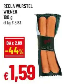 Galassia superstore Recla wurstel wiener offerta