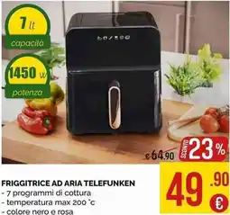 La Prealpina Friggitrice ad aria Telefunken offerta