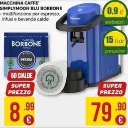 La Prealpina Macchina caffè Simplymoon Blu Borbone offerta