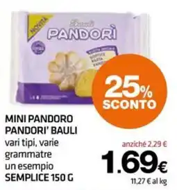 Superconti Mini pandoro pandori' bauli offerta
