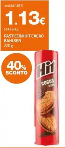 Superconti Pasticcini Hit Cacao Bahlsen offerta