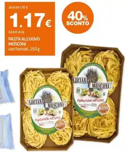 Superconti Pasta all'uovo Mosconi offerta