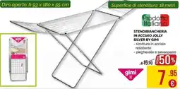 La Prealpina Stendibiancheria in acciaio Jolly Silver by Gimi offerta