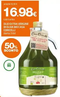 Superconti Olio extra vergine di oliva bio Casa Coricelli offerta