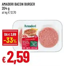 Galassia superstore Amadori bacon burger offerta