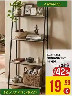 La Prealpina Scaffale "Organizer" in MDF offerta