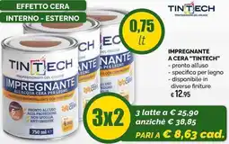 La Prealpina Impregnante all'acqua cera per legno Tintech offerta