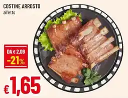 Galassia superstore Costine arrosto offerta