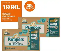 Superconti Pannolini Baby-dry Pampers offerta