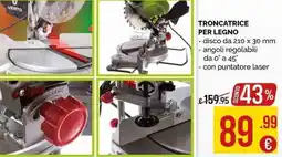 La Prealpina Troncatrice per legno offerta