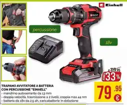 La Prealpina Trapano avvitatore a batteria con percussione "einhell" offerta