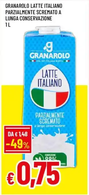 Galassia superstore Granarolo latte italiano parzialmente scremato offerta