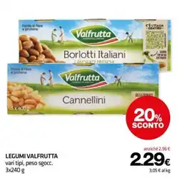 Superconti Legumi Valfrutta offerta