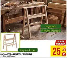 La Prealpina Cavalletto a scaletta pieghevole offerta