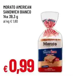 Galassia superstore Morato American Sandwich Bianco offerta