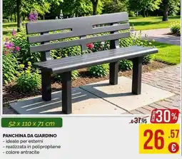 La Prealpina Panchina da giardino offerta