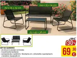 La Prealpina Set da giardino offerta
