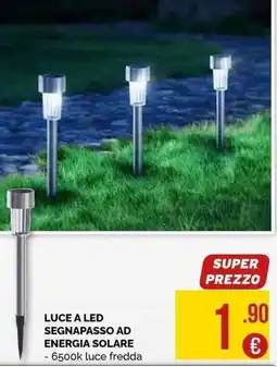La Prealpina Luce a led segnapasso ad energia solare offerta