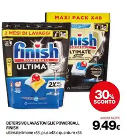 Superconti Detersivo lavastoviglie Powerball Finish Ultimate offerta