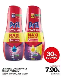 Superconti Detersivo lavastoviglie pril gel tutto in 1 offerta