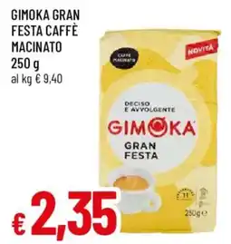 Galassia superstore Gimoka gran festa caffè macinato offerta
