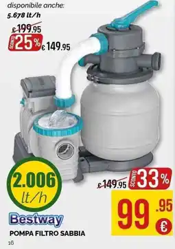 La Prealpina Pompa filtro sabbia Bestway offerta