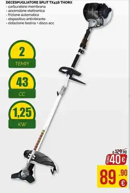 La Prealpina Decespugliatore split tx43s thorx offerta