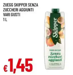 Galassia superstore Zuegg Skipper senza zuccheri aggiunti offerta
