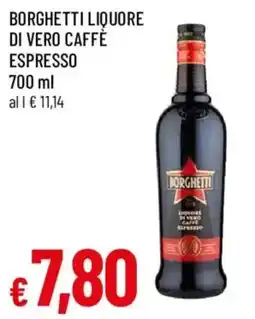 Galassia superstore Borghetti liquore di vero caffè espresso offerta
