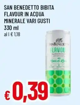 Galassia superstore San Benedetto bibita flavour in acqua minerale offerta