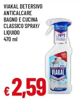 Galassia superstore VIAKAL Detersivo Anticalcare Bagno e Cucina Classico offerta