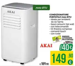 La Prealpina Condizionatore portatile Akai offerta