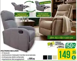 La Prealpina Poltrona Recliner offerta