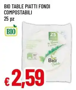 Galassia superstore Piatti fondi compostabili Bio Table offerta