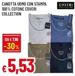Galassia superstore Canotta uomo con stampa Coveri Collection offerta