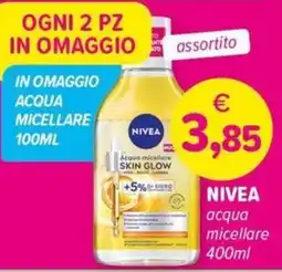 Il Tulipano Nivea acqua micellare skin glow offerta