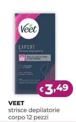 La Saponeria Veet strisce depilatorie corpo offerta