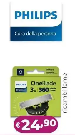 La Saponeria Philips OneBlade ricambi lame offerta