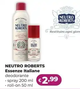 La Saponeria Neutro Roberts Essenze Italiane deodorante offerta