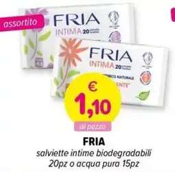 Il Tulipano FRIA salviette intime biodegradabili offerta