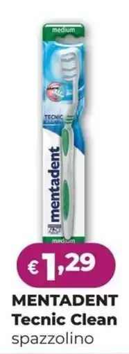 La Saponeria Mentadent Tecnic Clean spazzolino offerta