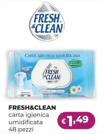 La Saponeria Fresh&Clean carta igienica umidificata offerta