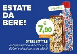 Il Tulipano Steelbottle bottiglia termica in acciaio city offerta