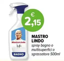 Il Tulipano Mastro Lindo spray bagno o multisuperfici o sgrassatore offerta