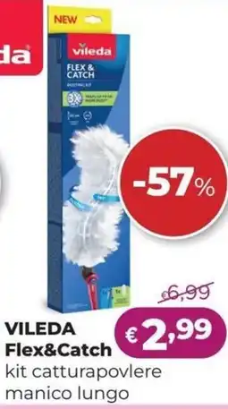 La Saponeria Vileda Flex&Catch kit catturapovlere manico lungo offerta