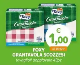 Il Tulipano Foxy Grantavola scozzesi offerta