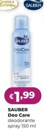La Saponeria SAUBER Deo Care deodorante spray offerta