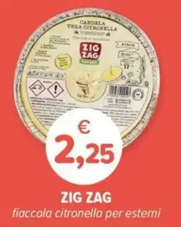 Il Tulipano Zig Zag fiaccola citronella per esterni offerta